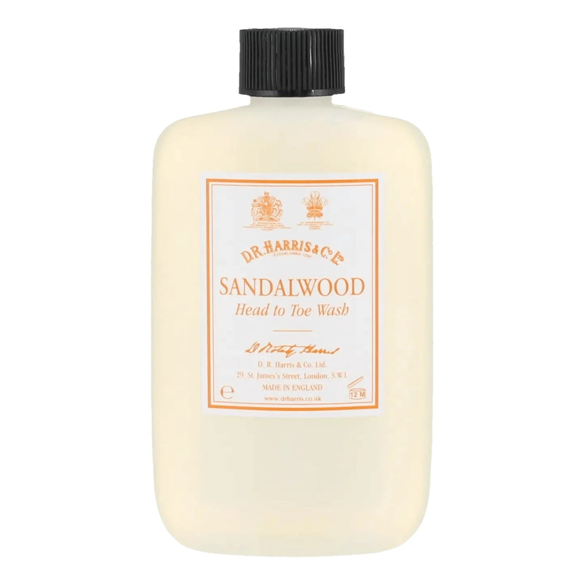 DR Harris Head to Toe Wash Sandelhout 250ml - Manandshaving - DR Harris