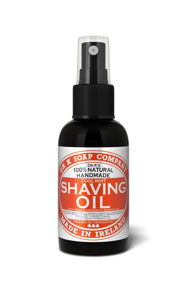 Dr K Soap Company scheerolie Cool Mint 50ml - Manandshaving - Dr K. Soap Company