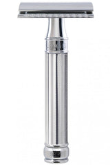Edwin Jagger double edge safety razor Knurled Grip chroom - Manandshaving - Edwin Jagger