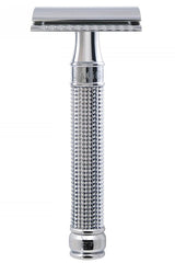 Edwin Jagger double edge safety razor Laser 3D Diamond chroom - Manandshaving - Edwin Jagger