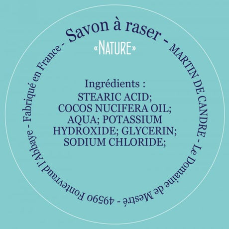 Martin de Candre scheerzeep Nature ongeparfumeerd 200gr - Manandshaving - Martin de Candre