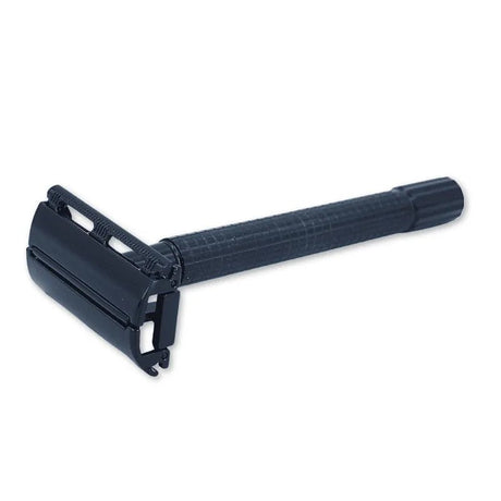 MAS - Selectie safety razor Gunmetal lang handvat - Manandshaving - Manandshaving