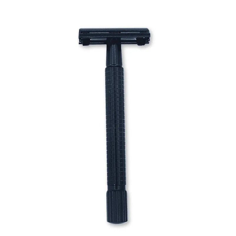 MAS - Selectie safety razor matzwart chroom lang handvat - Manandshaving - Manandshaving