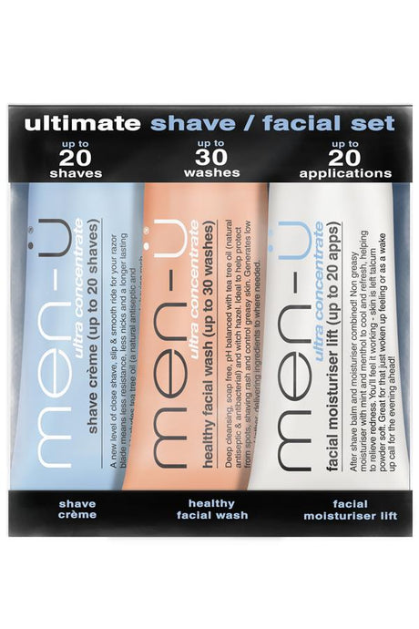 Men-Ü shave/facial set 3 x 15ml - Manandshaving - Men-Ü