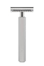 Muhle Hexagon double edge safety razor Silver - Manandshaving - Muhle Hexagon
