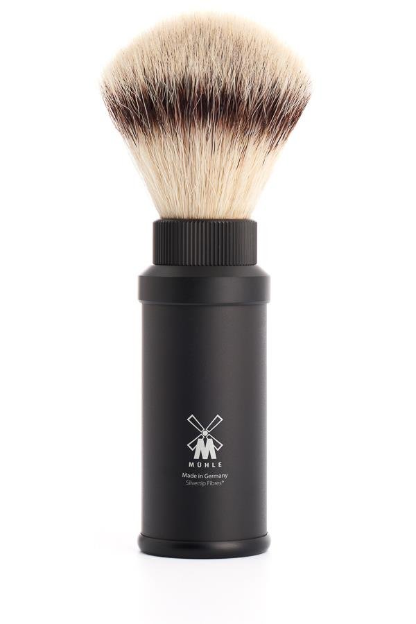 Muhle reisscheerkwast synthetisch haar zwart - Manandshaving - Muhle