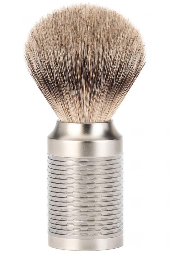Muhle shaving brush badger hair ROCCA stainless steel