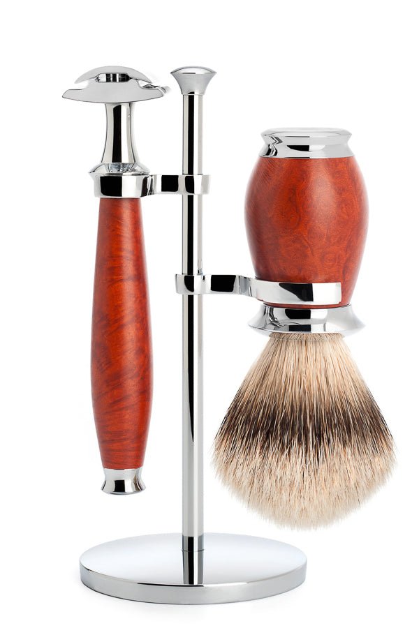 Muhle scheerkwast en scheermes houder PURIST