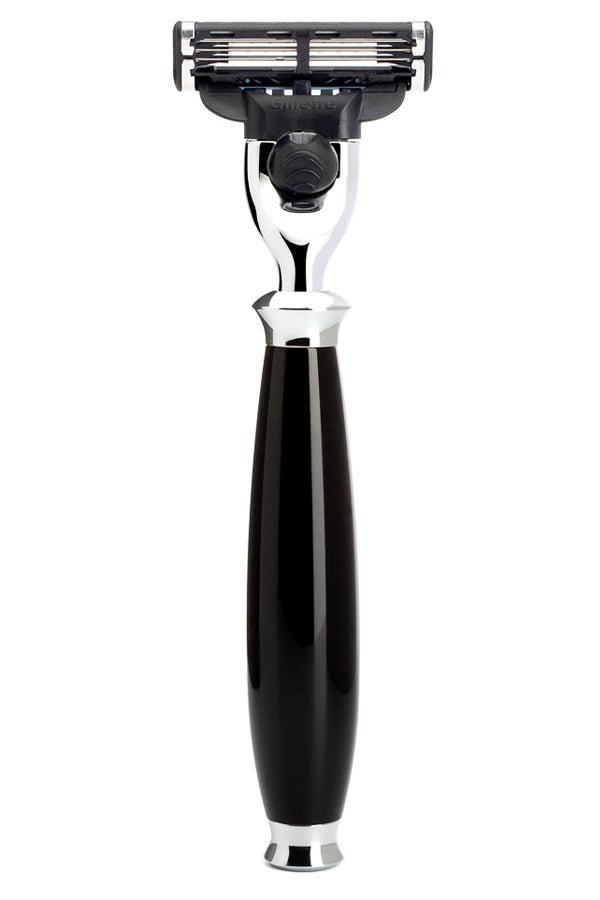 Muhle scheermes Mach3 PURIST zwart chroom - Manandshaving - Muhle