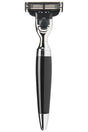 Muhle Stylo scheermes Mach3 zwart chroom - Manandshaving - Mühle Stylo