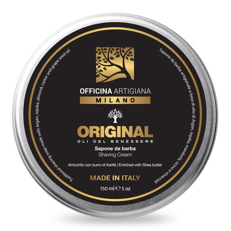 Officina Artigiana Milano scheercrème Original Wellness Oils 150ml - Manandshaving - Officina Artigiana Milano