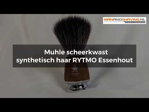 Blaireau de rasage Muhle poils synthétiques RYTMO Bois de frêne
