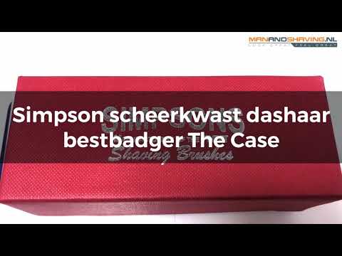 Simpson blaireau en poils de blaireau bestbadger The Case