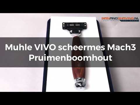 Rasoir Muhle VIVO Mach3 bois de prunier