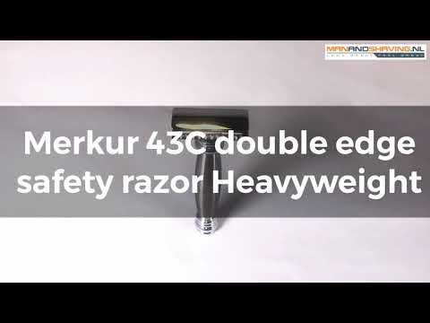 Rasoir de sûreté double tranchant Merkur 43C Poids lourd