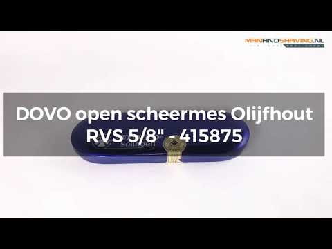 DOVO open razor Inox Olivewood stainless steel 5/8" - 13581027