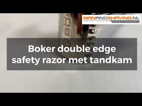 Rasoir de sûreté double tranchant Boker avec peigne cranté