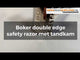 Rasoir de sûreté double tranchant Boker avec peigne cranté