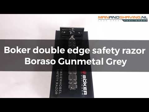 Rasoir de sûreté double tranchant Boker Boraso Gris canon