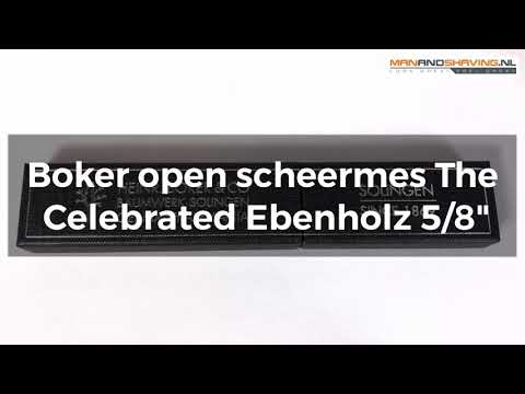 Rasoir droit Boker The Celebrated Ebenholz 5/8"