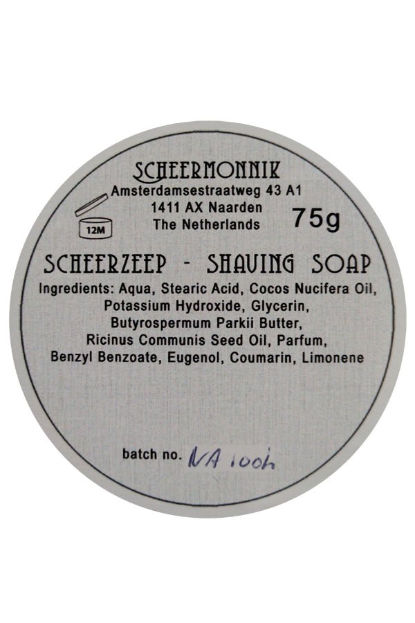 Scheermonnik scheercrème Soek 75gr - Manandshaving - Scheermonnik