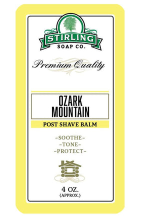 Stirling Soap Co. after shave balm Ozark Mountain 118ml - Manandshaving - Stirling Soap Co.