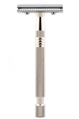 TIMOR double edge safety razor chroom 100mm handvat - Manandshaving - TIMOR