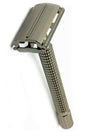 TIMOR double edge safety razor zwartchroom 100mm handvat - Manandshaving - TIMOR