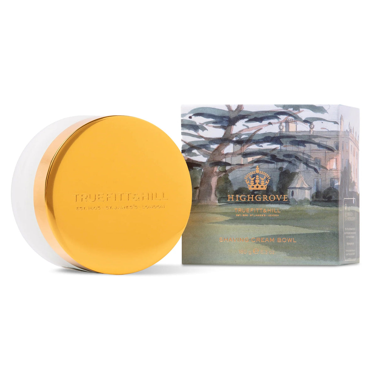 Truefitt & Hill Highgrove scheercrème 180gr - Manandshaving - Truefitt & Hill